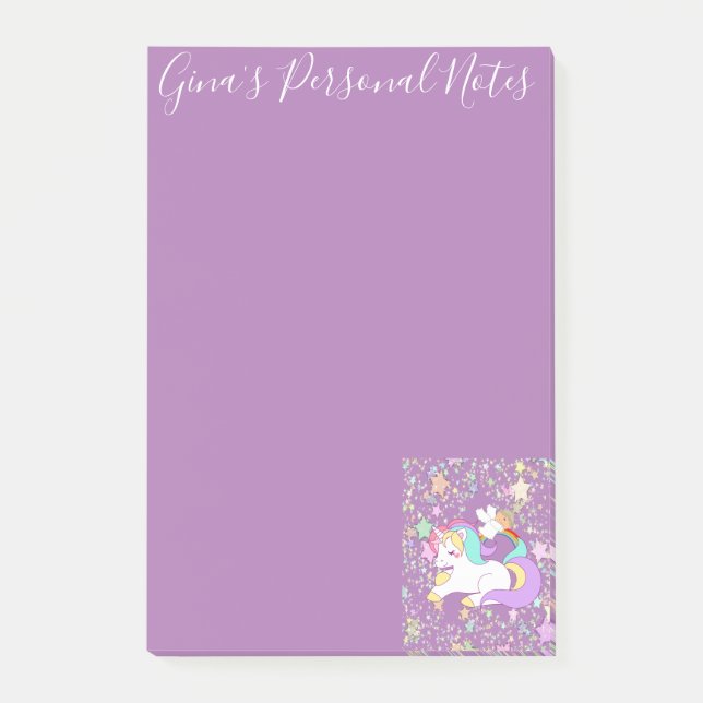 Notes Unicorn Purple (Front)