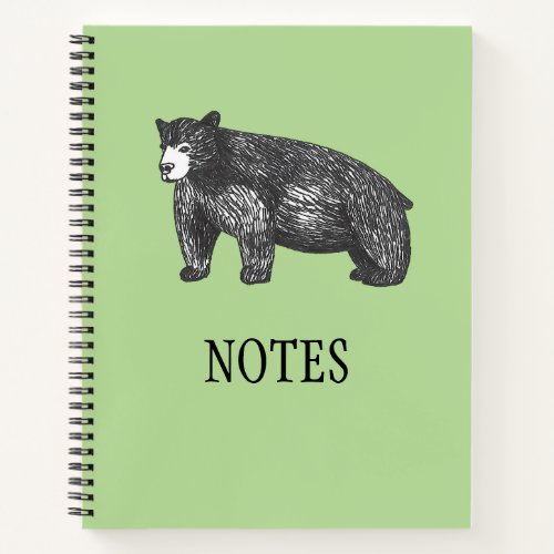 Notes Ursus americanus Black Bear Notebook