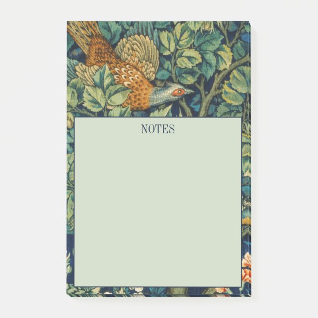 NOTES WILLIAM MORRIS "PHEASANT" DESIGN (Front)