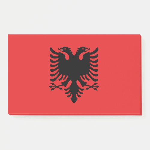 Notes with flag of Albania