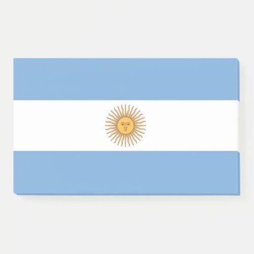 Notes with flag of Argentina