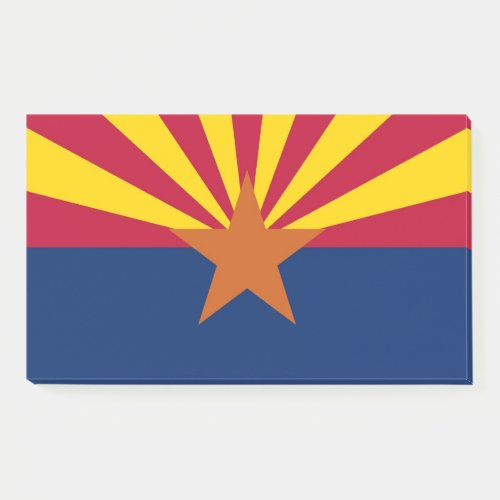 Notes with flag of Arizona USA