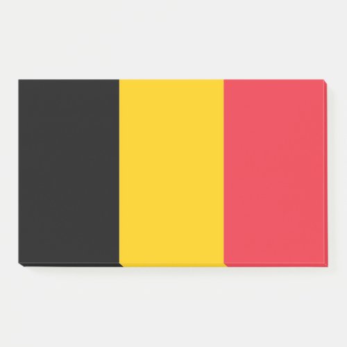 Notes with flag of Belgium