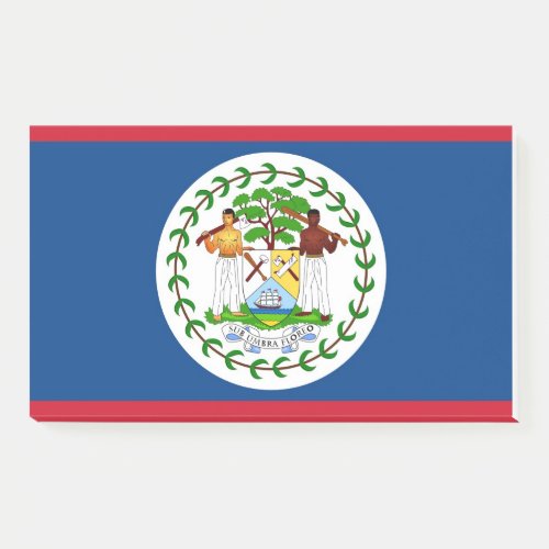 Notes with flag of Belize