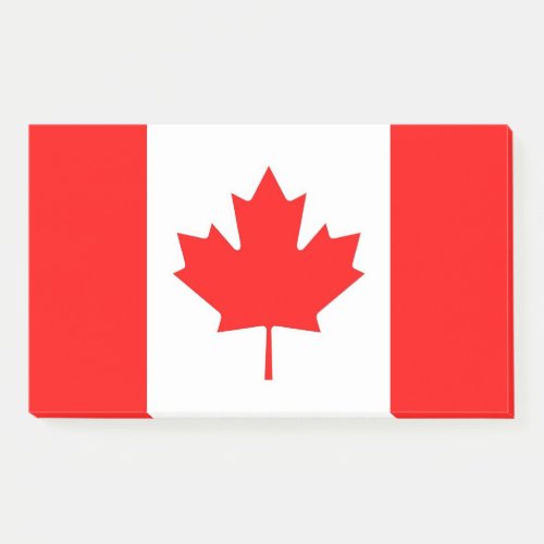Notes with flag of Canada