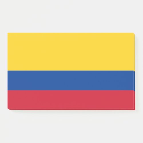 Notes with flag of Colombia