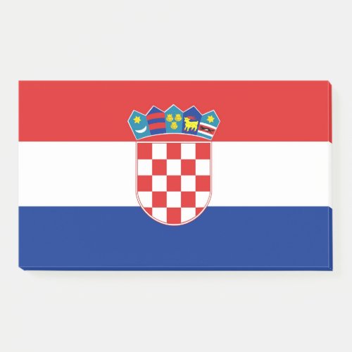 Notes with flag of Croatia