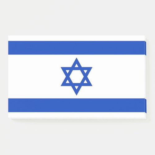 Notes with flag of Israel