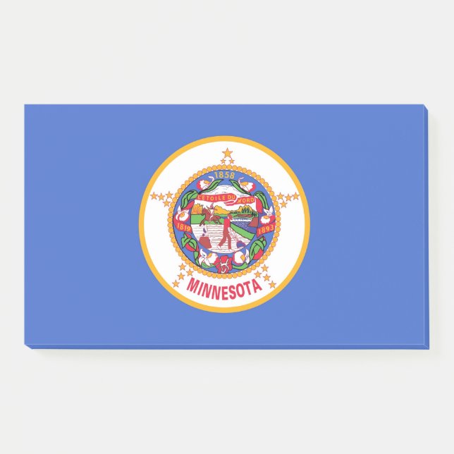Notes with flag of Minnesota, USA (Front)