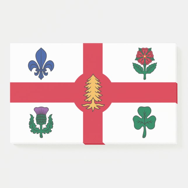 Notes with flag of Montreal, Canada (Front)