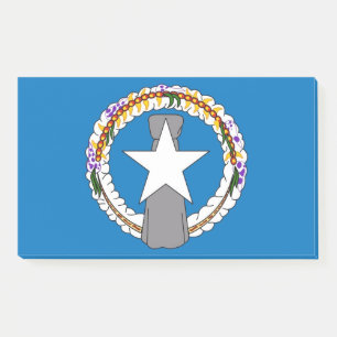 Notes with flag of Northern Mariana, USA