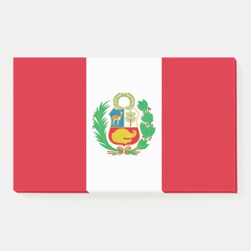 Notes with flag of Peru