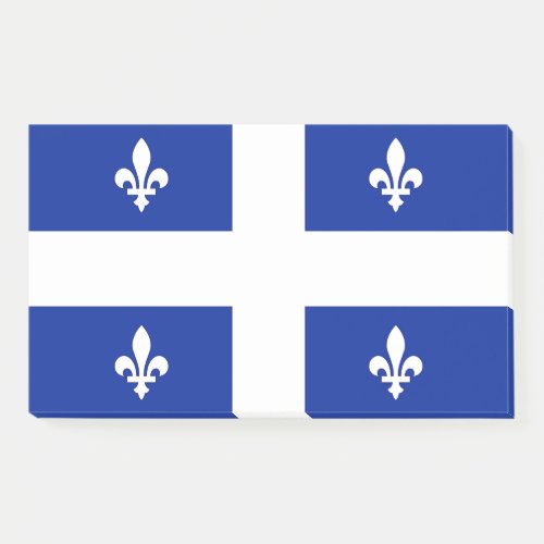 Notes with flag of Quebec Canada