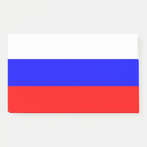 Notes with flag of Russia