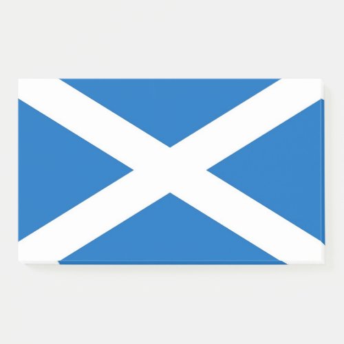 Notes with flag of Scotland United Kingdom