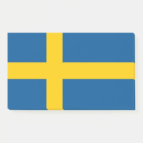 Notes with flag of Sweden