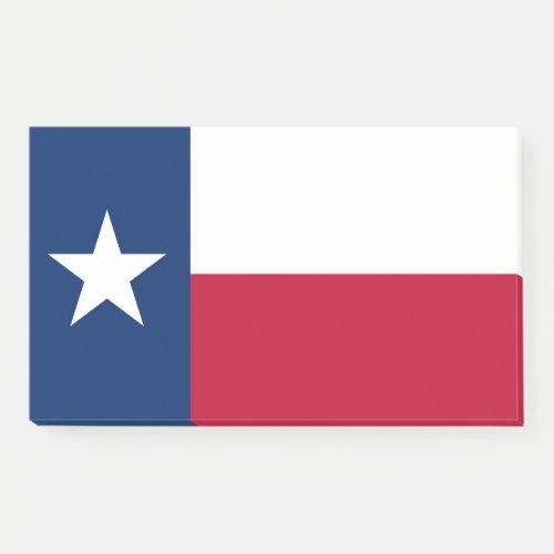 Notes with flag of Texas USA