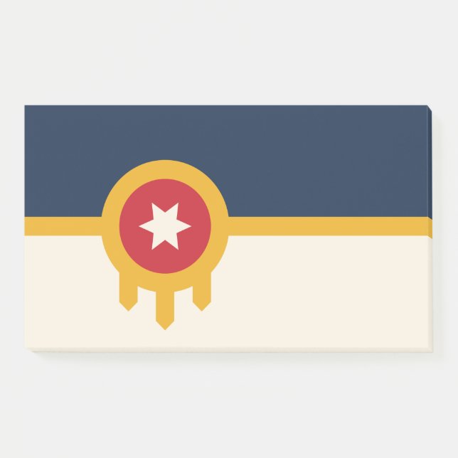 Notes with flag of Tulsa, Oklahoma (Front)
