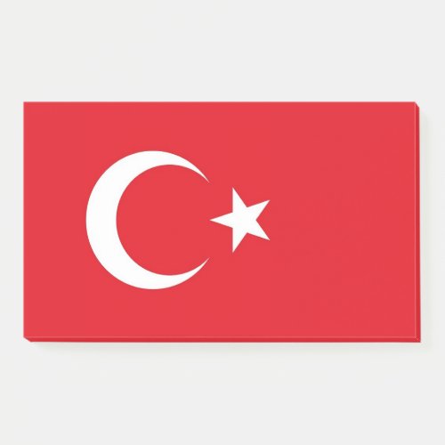 Notes with flag of Turkey