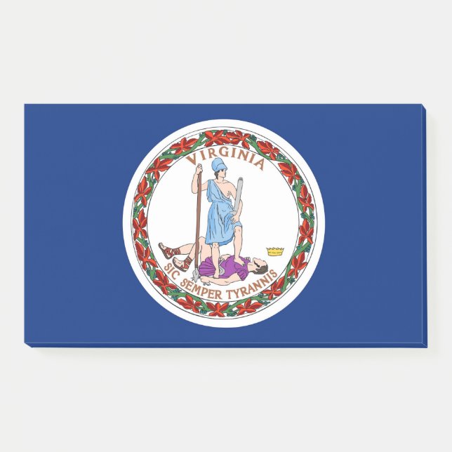 Notes with flag of Virginia, USA (Front)