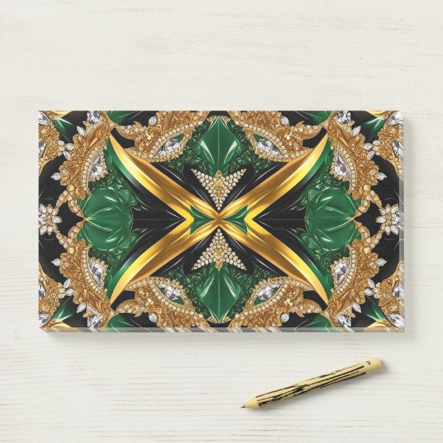 Notes with Jamaican Colors (On Desk)