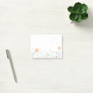 Notes with orange chrysanthemum