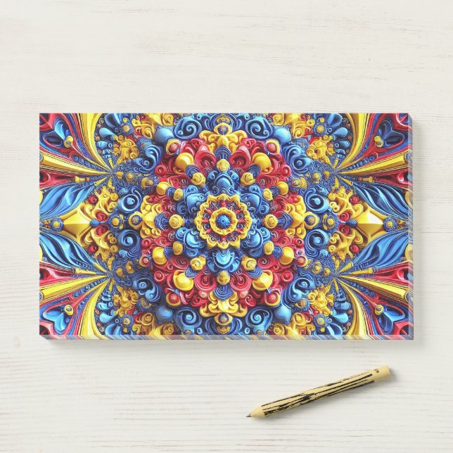 Notes with Romanian Colors (On Desk)