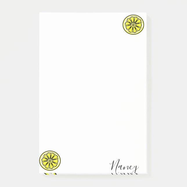 Notes Yellow Lemons (Front)