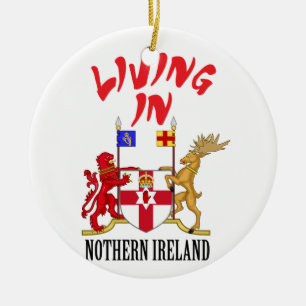 Nothern Ireland coat of arms Ceramic Ornament