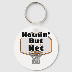 nothin but net basketball hoop keychain
