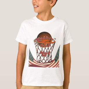 Nothin' But Net Basketball in Hoop T-Shirt