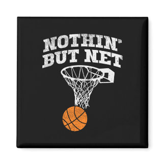 Nothin But Net Bysketbyll Coach Player Byller Dadd Magnet