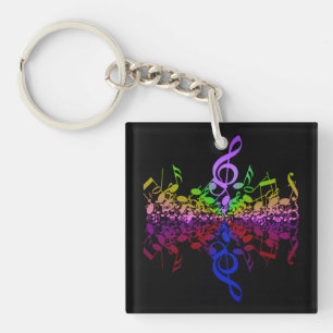 Nothin' But Treble-Double-Sided Rainbow Key Chain
