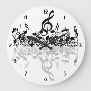 Nothin' But Treble Music Notes Wall Clock