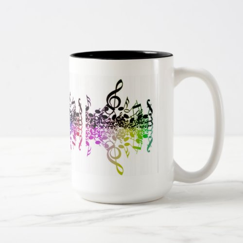 Nothin But Treble Rainbow Music Notes Mug