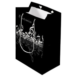 Nothin' But Treble White Music Notes Medium Gift Bag