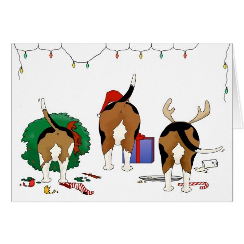 Nothin' Butt A Beagle Christmas Card