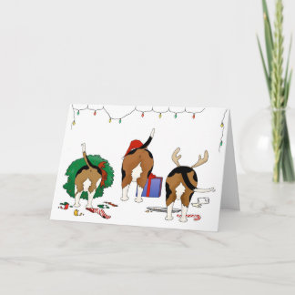 Nothin' Butt A Beagle Christmas Holiday Card