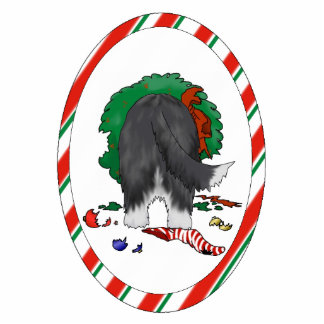 Nothin' Butt A Beardie Christmas Ornament