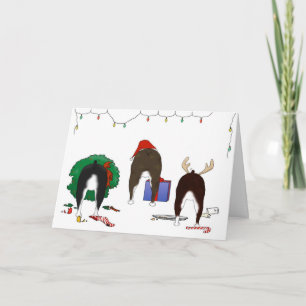 Nothin' Butt A Boston Terrier Christmas Holiday Card
