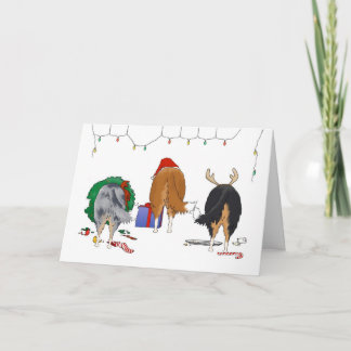 Nothin' Butt A Collie Christmas Holiday Card