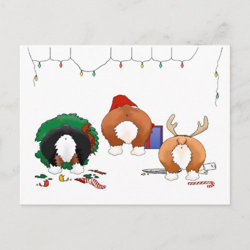 Nothin Butt A Corgi Christmas Holiday Postcard