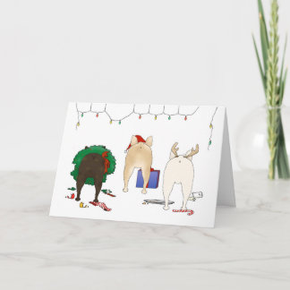 Nothin' Butt A Frenchie Christmas Holiday Card