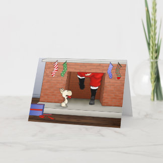 Nothin' Butt A Frenchie Christmas Holiday Card