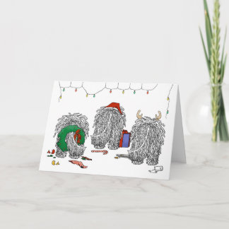 Nothin' Butt A Komondor Christmas Holiday Card