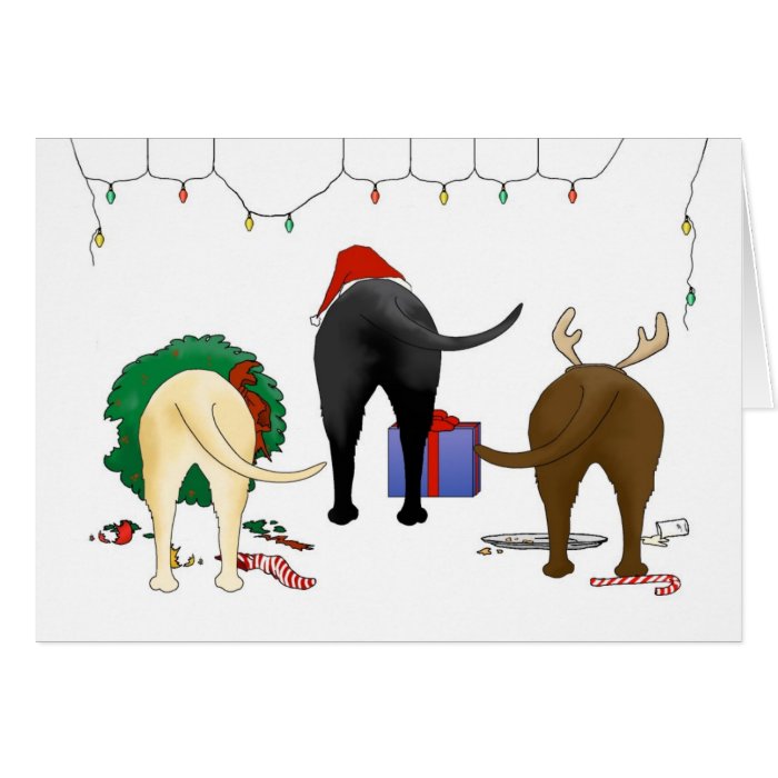 Nothin' Butt A Lab Christmas Greeting Cards