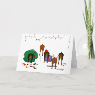 Nothin' Butt A Min Pin Christmas Holiday Card