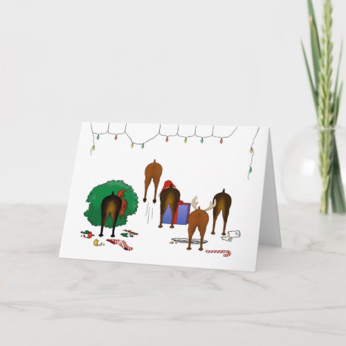 Nothin Butt A Min Pin Christmas Holiday Card