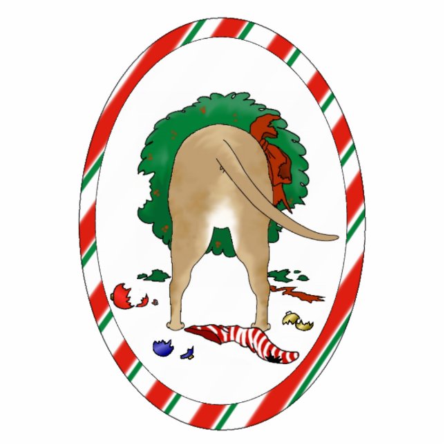 Nothin' Butt A Pit Bull Christmas Ornament (Front)