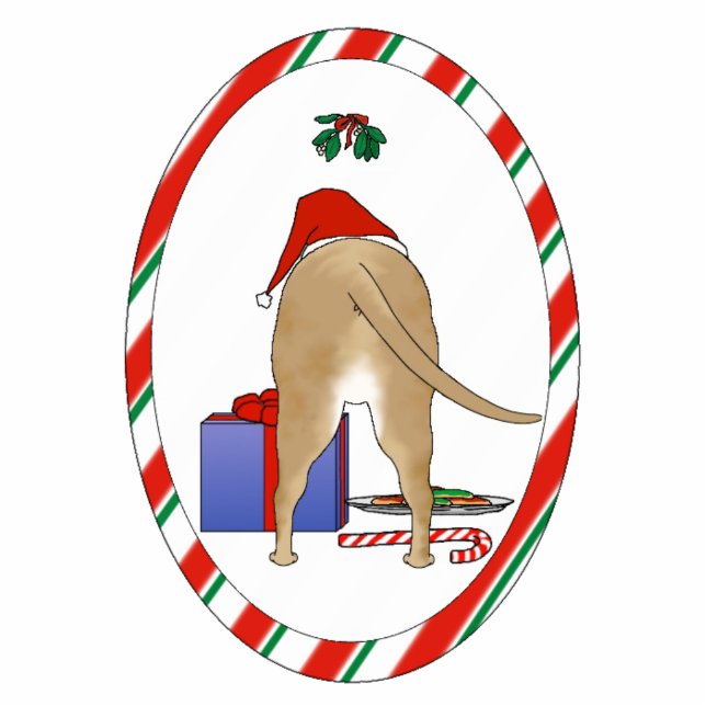 Nothin' Butt A Pit Bull Christmas Ornament (Front)